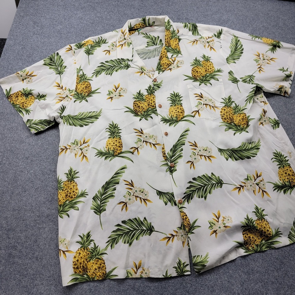 Paradise Found Men's Pineapple Hawaiian Shirt Sz 3XL